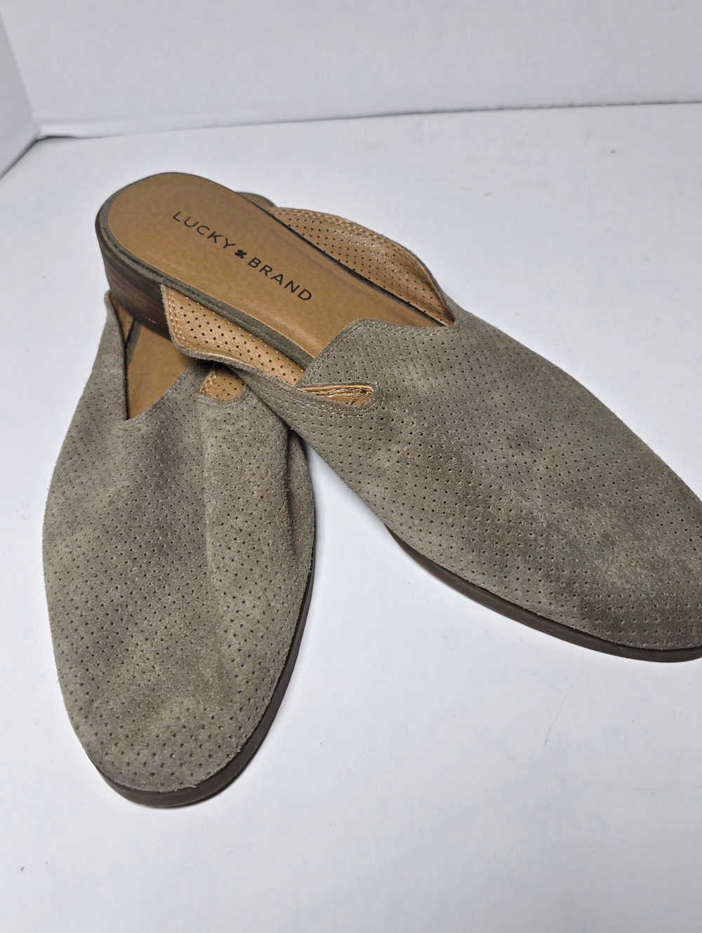 Lucky Brand Women's Suede Mules